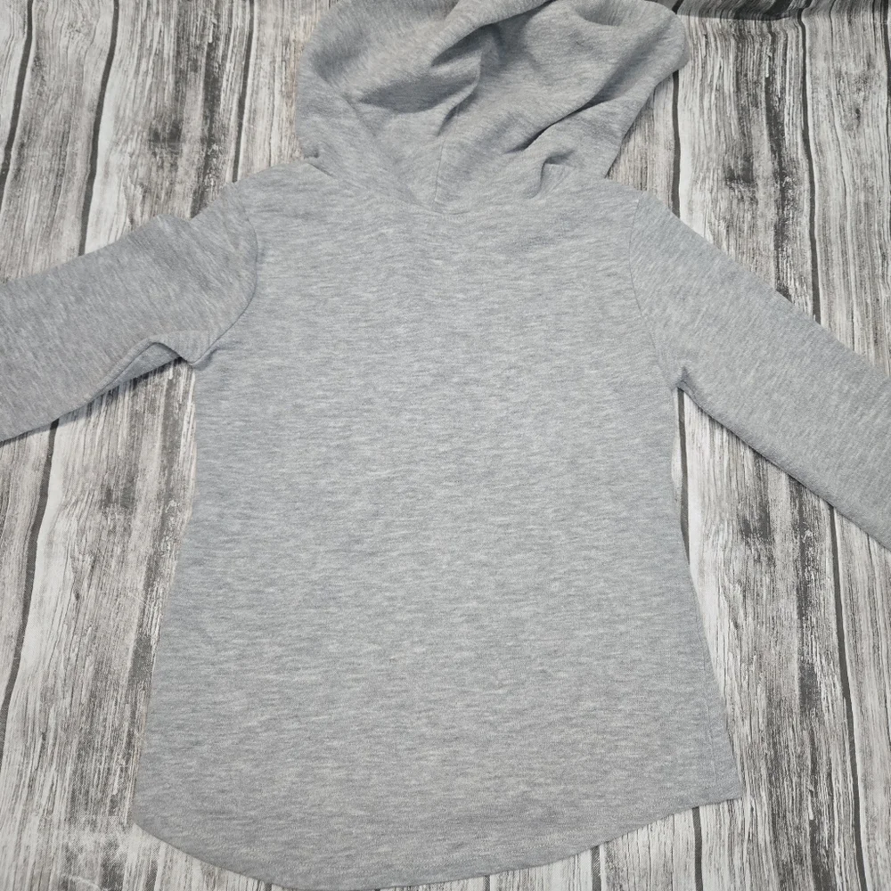 Justice purple sequin heart hooded sweatshirt